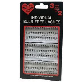 Luv Lashes Individual Knot Free Flair Lashes Medium Black