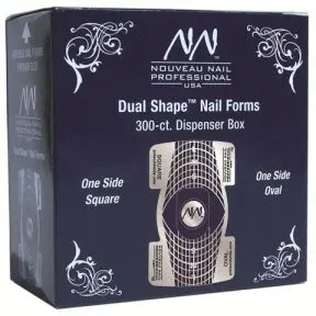 Nouveau Nails Dual Shape Forms 500 Pack