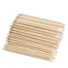 Orange Wood Sticks 100 Pack