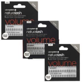 Salon System Individual Ultra Lashes Short Black