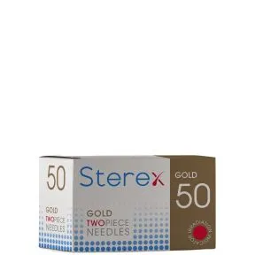 Sterex Gold Two-Piece Needles 50pk