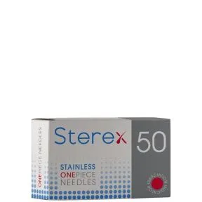 Sterex Stainless Steel One-piece Needles 50pk
