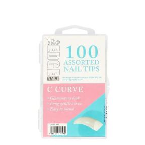 The Edge Nails Big C Cruve Nails Tips 100 Pack