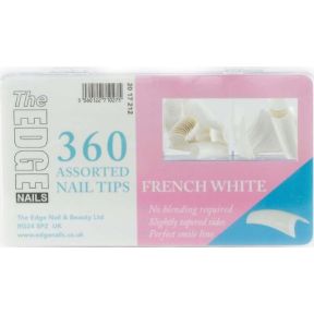 The Edge Nails French White Nails Tips 360 Pack