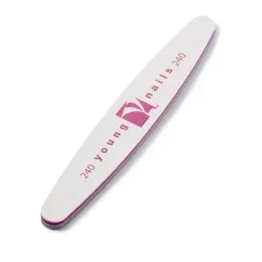 Young Nails 240/240 Purple Combo Nail File 25 Pack