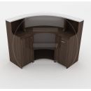 Curve Black Reception Desk