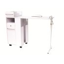 Luxury Folding Nail Table White