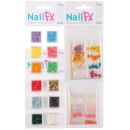 The Edge Nail FX Nail Art Decoration Flat Stones Set A